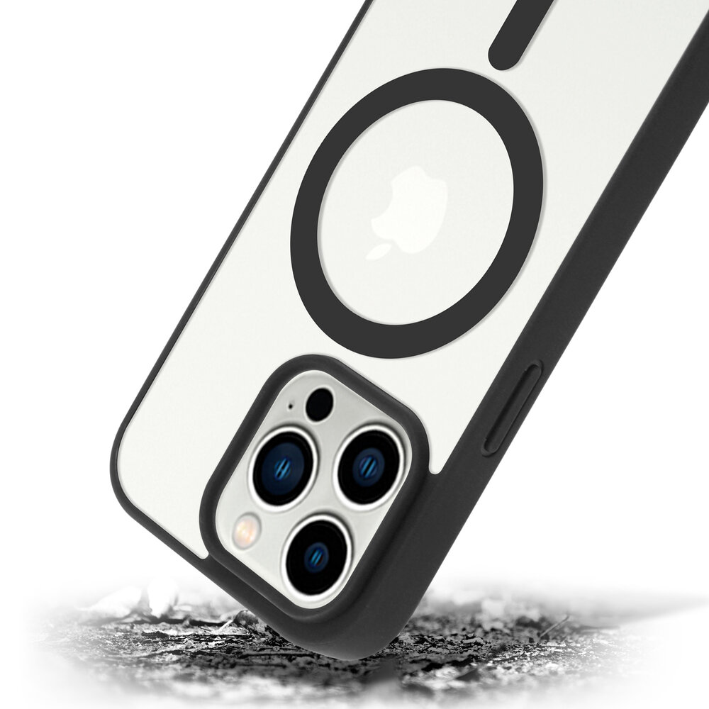 Shieldcase ShieldCase geschikt voor iPhone 14 Pro Magsafe hoesje transparant gekleurde rand (zwart) + ShieldCase screenprotector - beschermglas iPhone bescherming - iPhone case bescherm hoesje + Screenprotector Shieldcase ShieldCase geschikt voor iPhone 14 Pro Magsafe hoesje transparant gekleurde rand (zwart) + ShieldCase screenprotector - beschermglas iPhone bescherming - iPhone case bescherm hoesje + Screenprotector