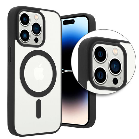 Shieldcase ShieldCase geschikt voor iPhone 14 Pro Magsafe hoesje transparant gekleurde rand (zwart) + ShieldCase screenprotector - beschermglas iPhone bescherming - iPhone case bescherm hoesje + Screenprotector Shieldcase ShieldCase geschikt voor iPhone 14 Pro Magsafe hoesje transparant gekleurde rand (zwart) + ShieldCase screenprotector - beschermglas iPhone bescherming - iPhone case bescherm hoesje + Screenprotector