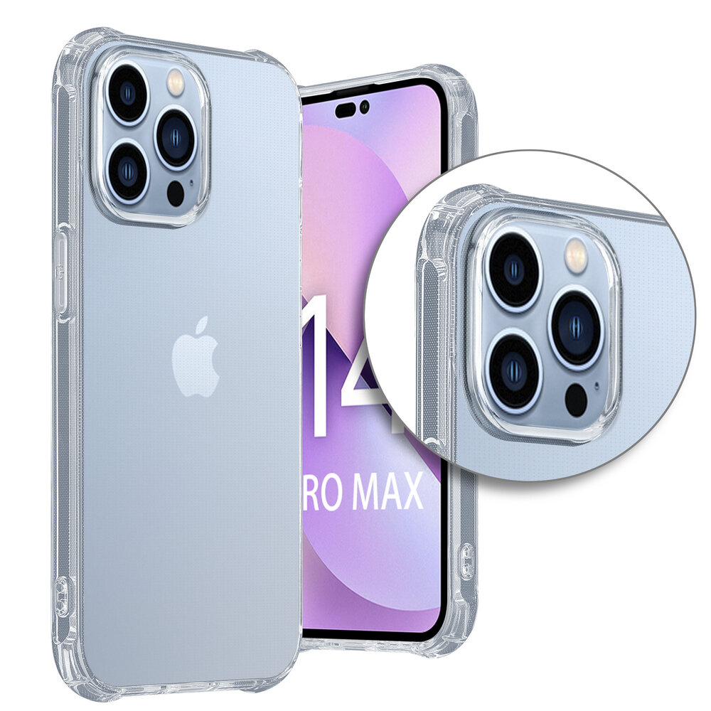 Shieldcase ShieldCase geschikt voor iPhone 14 Pro Max Anti-Yellowing TPU shock case (transparant) + ShieldCase screenprotector - beschermglas iPhone bescherming - iPhone case bescherm hoesje + Screenprotector