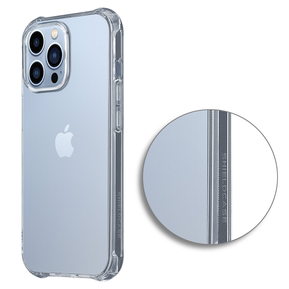 Shieldcase ShieldCase geschikt voor iPhone 14 Pro Max Anti-Yellowing TPU shock case (transparant) + ShieldCase screenprotector - beschermglas iPhone bescherming - iPhone case bescherm hoesje + Screenprotector