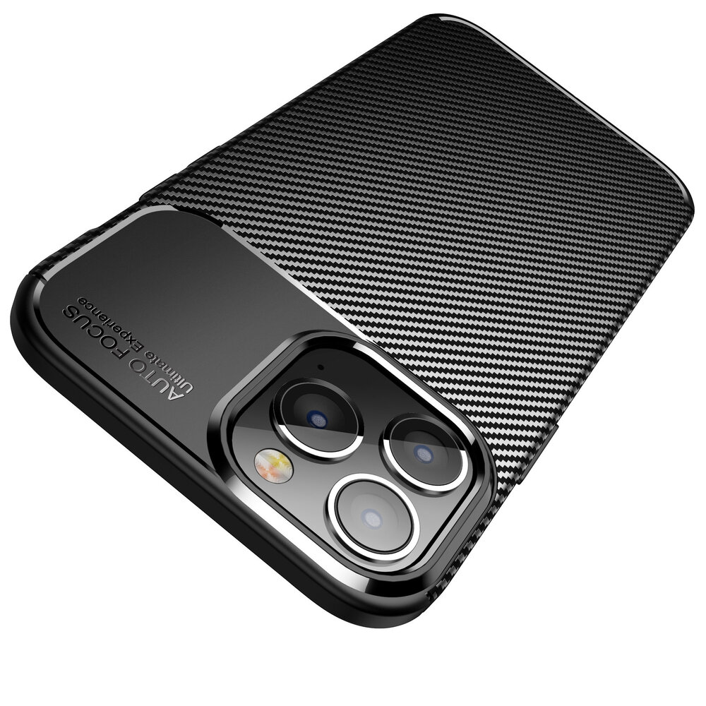 Shieldcase ShieldCase geschikt voor iPhone 14 Pro Max Carbon Fiber Case (zwart) + ShieldCase screenprotector - beschermglas iPhone bescherming - iPhone case bescherm hoesje + Screenprotector