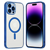 Shieldcase ShieldCase geschikt voor iPhone 14 Pro Max hoesje transparant Magsafe metal coating (donkerblauw) + ShieldCase screenprotector - beschermglas iPhone bescherming - iPhone case bescherm hoesje + Screenprotector Shieldcase ShieldCase geschikt voor iPhone 14 Pro Max hoesje transparant Magsafe metal coating (donkerblauw) + ShieldCase screenprotector - beschermglas iPhone bescherming - iPhone case bescherm hoesje + Screenprotector