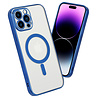Shieldcase ShieldCase geschikt voor iPhone 14 Pro Max hoesje transparant Magsafe metal coating (donkerblauw) + ShieldCase screenprotector - beschermglas iPhone bescherming - iPhone case bescherm hoesje + Screenprotector Shieldcase ShieldCase geschikt voor iPhone 14 Pro Max hoesje transparant Magsafe metal coating (donkerblauw) + ShieldCase screenprotector - beschermglas iPhone bescherming - iPhone case bescherm hoesje + Screenprotector