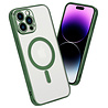 Shieldcase ShieldCase geschikt voor iPhone 14 Pro Max hoesje transparant Magsafe metal coating (donkergroen) + ShieldCase screenprotector - beschermglas iPhone bescherming - iPhone case bescherm hoesje + Screenprotector Shieldcase ShieldCase geschikt voor iPhone 14 Pro Max hoesje transparant Magsafe metal coating (donkergroen) + ShieldCase screenprotector - beschermglas iPhone bescherming - iPhone case bescherm hoesje + Screenprotector