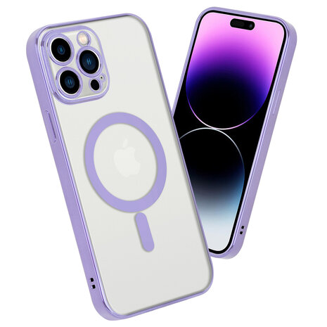 Shieldcase ShieldCase geschikt voor iPhone 14 Pro Max hoesje transparant Magsafe metal coating (paars) + ShieldCase screenprotector - beschermglas iPhone bescherming - iPhone case bescherm hoesje + Screenprotector Shieldcase ShieldCase geschikt voor iPhone 14 Pro Max hoesje transparant Magsafe metal coating (paars) + ShieldCase screenprotector - beschermglas iPhone bescherming - iPhone case bescherm hoesje + Screenprotector