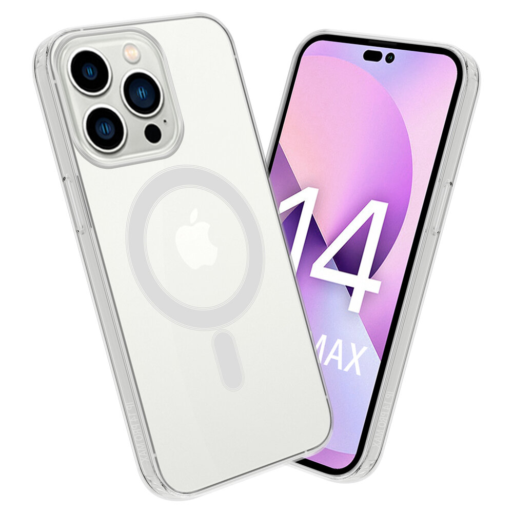 Shieldcase ShieldCase geschikt voor iPhone 14 Pro Max MagSafe hoesje (transparant) + ShieldCase screenprotector - beschermglas iPhone bescherming - iPhone case bescherm hoesje + Screenprotector