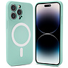 Shieldcase ShieldCase geschikt voor iPhone 14 Pro Max Magsafe hoesje siliconen zijde (mintgroen) + ShieldCase screenprotector - beschermglas iPhone bescherming - iPhone case bescherm hoesje + Screenprotector Shieldcase ShieldCase geschikt voor iPhone 14 Pro Max Magsafe hoesje siliconen zijde (mintgroen) + ShieldCase screenprotector - beschermglas iPhone bescherming - iPhone case bescherm hoesje + Screenprotector