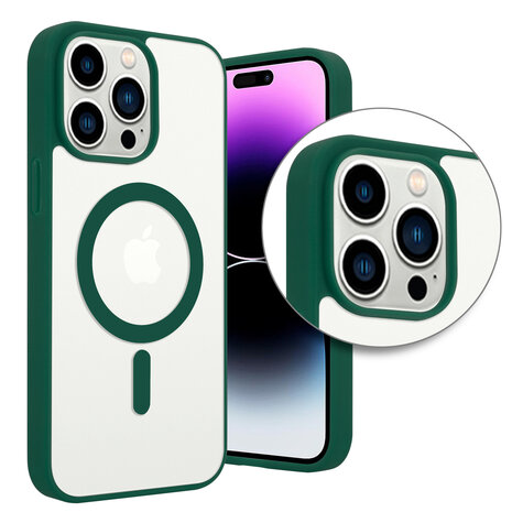 Shieldcase ShieldCase geschikt voor iPhone 14 Pro Max Magsafe hoesje transparant gekleurde rand (groen) + ShieldCase screenprotector - beschermglas iPhone bescherming - iPhone case bescherm hoesje + Screenprotector Shieldcase ShieldCase geschikt voor iPhone 14 Pro Max Magsafe hoesje transparant gekleurde rand (groen) + ShieldCase screenprotector - beschermglas iPhone bescherming - iPhone case bescherm hoesje + Screenprotector