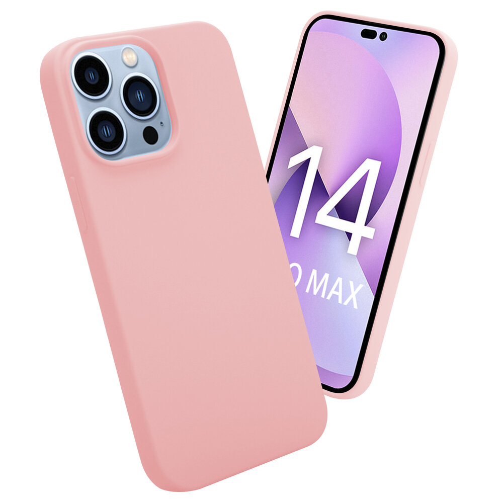 Shieldcase ShieldCase geschikt voor iPhone 14 Pro Max silicone case (roze) + ShieldCase screenprotector - beschermglas iPhone bescherming - iPhone case bescherm hoesje + Screenprotector Shieldcase ShieldCase geschikt voor iPhone 14 Pro Max silicone case (roze) + ShieldCase screenprotector - beschermglas iPhone bescherming - iPhone case bescherm hoesje + Screenprotector