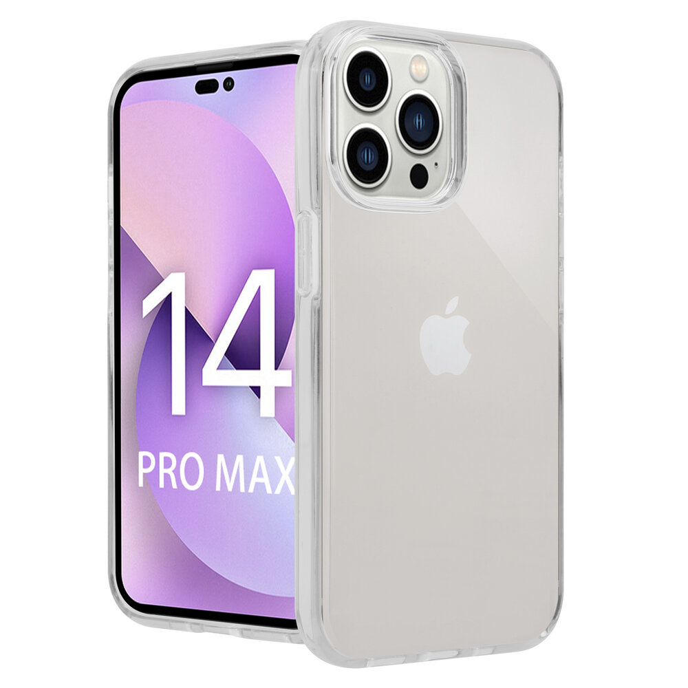Shieldcase ShieldCase geschikt voor iPhone 14 Pro Max TPU case (transparant) + ShieldCase screenprotector - beschermglas iPhone bescherming - iPhone case bescherm hoesje + Screenprotector