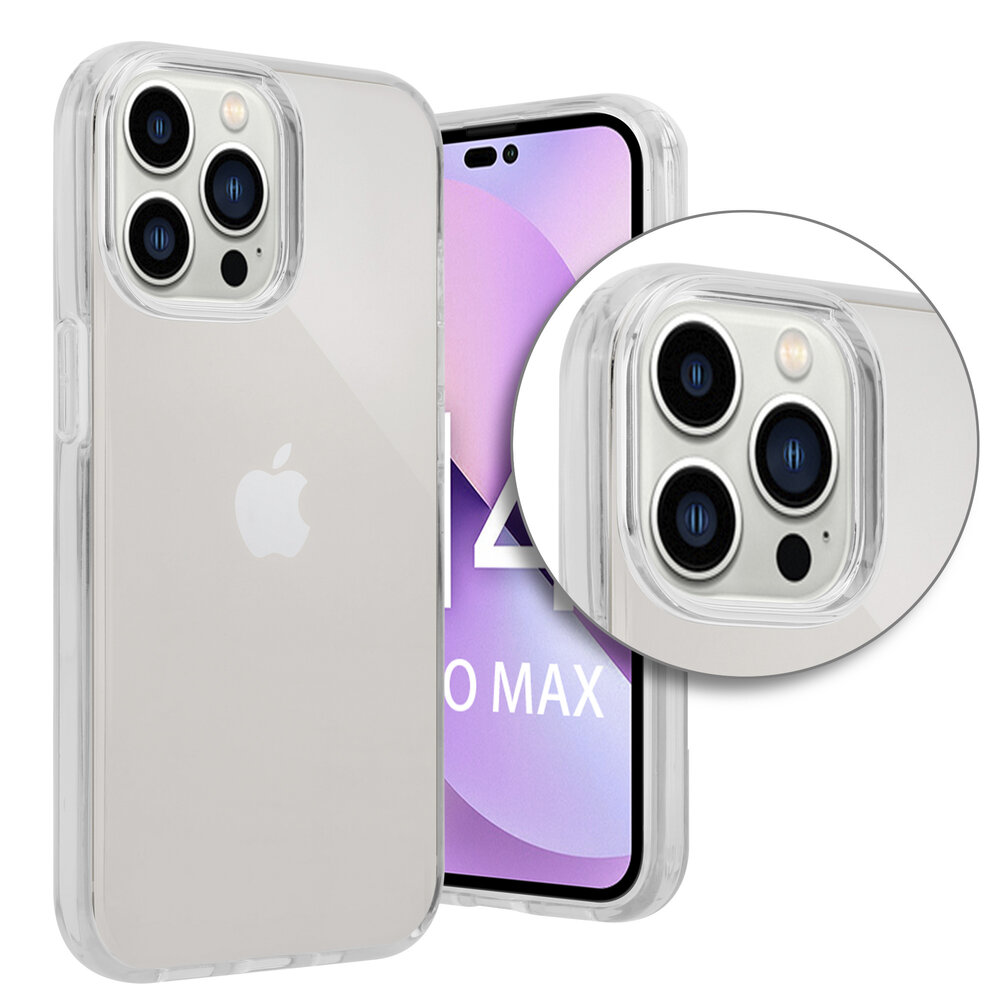 Shieldcase ShieldCase geschikt voor iPhone 14 Pro Max TPU case (transparant) + ShieldCase screenprotector - beschermglas iPhone bescherming - iPhone case bescherm hoesje + Screenprotector