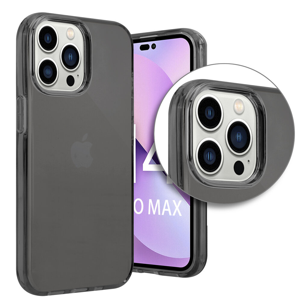 Shieldcase ShieldCase geschikt voor iPhone 14 Pro Max TPU case (zwart) + ShieldCase screenprotector - beschermglas iPhone bescherming - iPhone case bescherm hoesje + Screenprotector