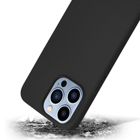 Shieldcase Shieldcase geschikt voor iPhone 14 Pro Max ultra thin case (zwart) + ShieldCase screenprotector - beschermglas iPhone bescherming - iPhone case bescherm hoesje + Screenprotector