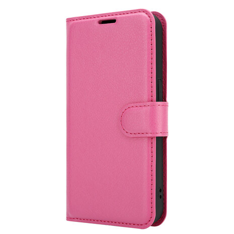 Shieldcase ShieldCase geschikt voor iPhone 14 Pro Max wallet case (roze)  + ShieldCase screenprotector - beschermglas iPhone bescherming - iPhone case bescherm hoesje + Screenprotector