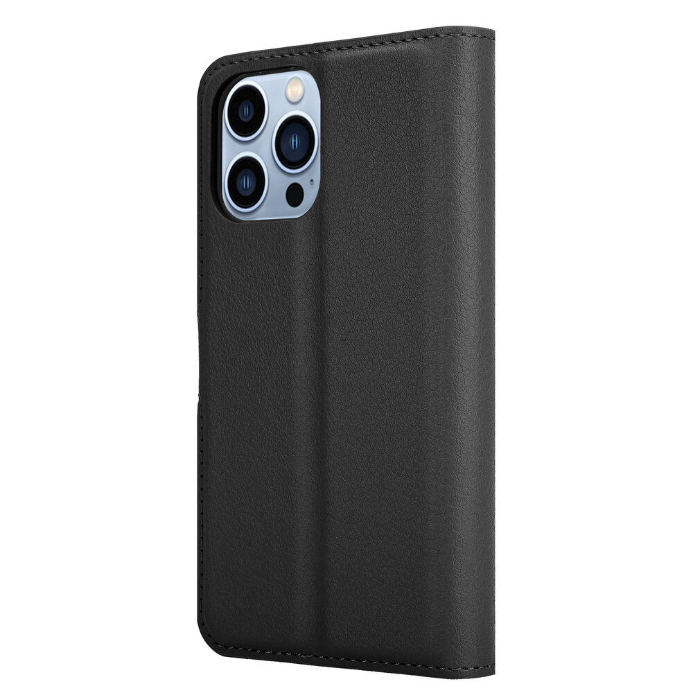 Shieldcase ShieldCase geschikt voor iPhone 14 Pro Max wallet case (zwart) + ShieldCase screenprotector - beschermglas iPhone bescherming - iPhone case bescherm hoesje + Screenprotector