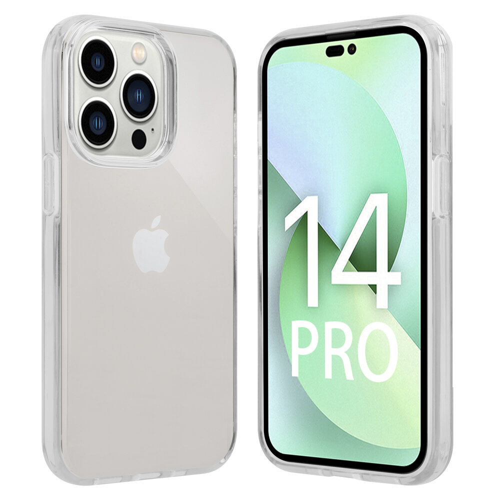 Shieldcase ShieldCase geschikt voor iPhone 14 Pro TPU case (transparant) + ShieldCase screenprotector - beschermglas iPhone bescherming - iPhone case bescherm hoesje + Screenprotector