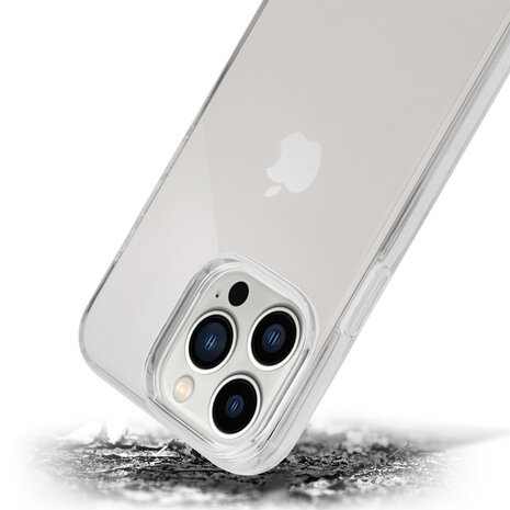 Shieldcase ShieldCase geschikt voor iPhone 14 Pro TPU case (transparant) + ShieldCase screenprotector - beschermglas iPhone bescherming - iPhone case bescherm hoesje + Screenprotector