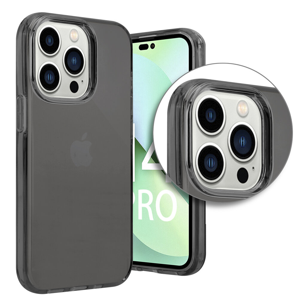 Shieldcase ShieldCase geschikt voor iPhone 14 Pro TPU case (zwart) + ShieldCase screenprotector - beschermglas iPhone bescherming - iPhone case bescherm hoesje + Screenprotector