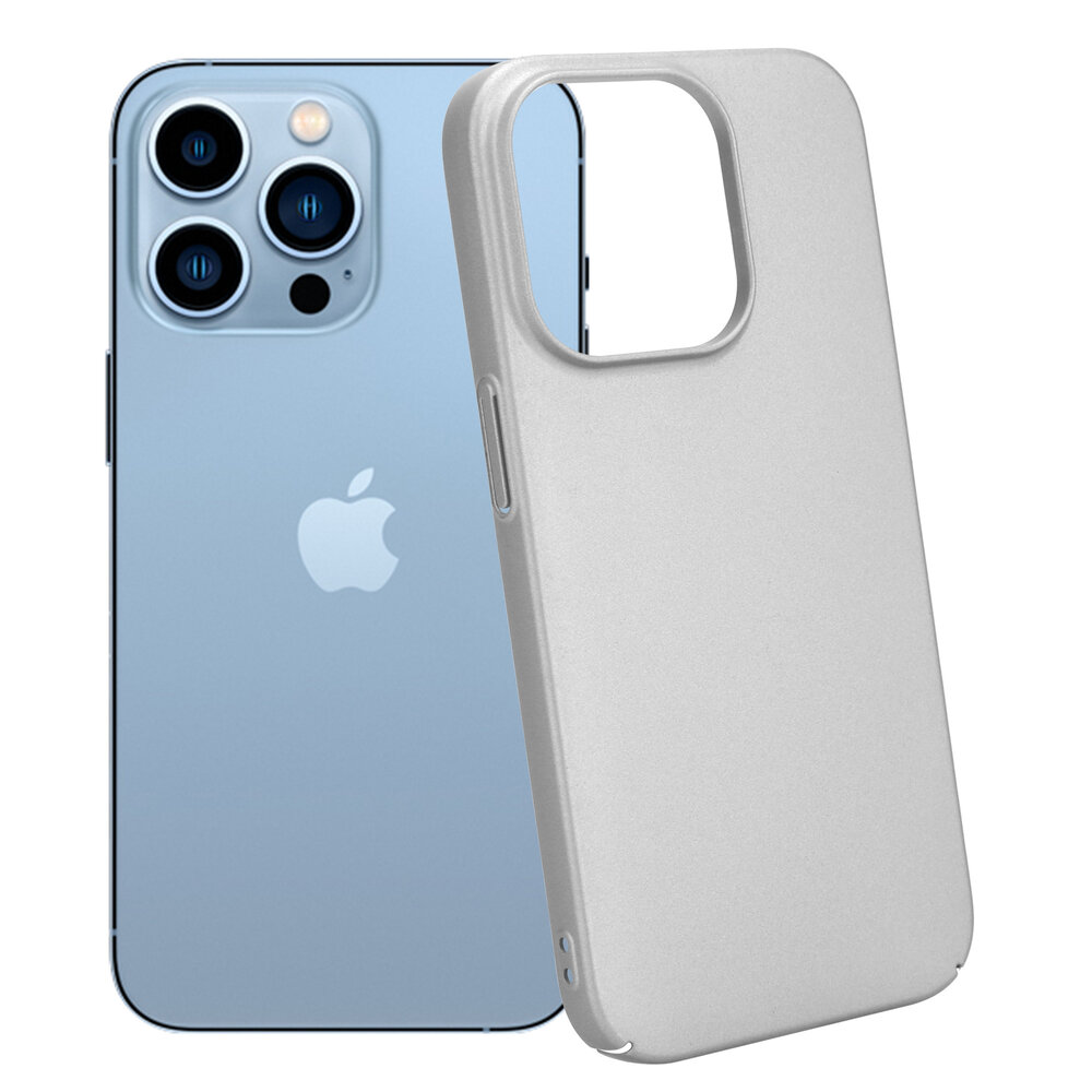 Shieldcase Shieldcase geschikt voor iPhone 14 Pro ultra thin case (zilver) + ShieldCase screenprotector - beschermglas iPhone bescherming - iPhone case bescherm hoesje + Screenprotector