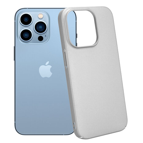 Shieldcase Shieldcase geschikt voor iPhone 14 Pro ultra thin case (zilver) + ShieldCase screenprotector - beschermglas iPhone bescherming - iPhone case bescherm hoesje + Screenprotector