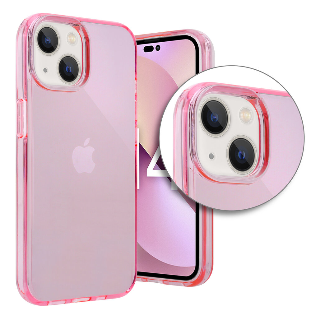Shieldcase ShieldCase geschikt voor iPhone 14 TPU case (roze) + ShieldCase screenprotector - beschermglas iPhone bescherming - iPhone case bescherm hoesje + Screenprotector