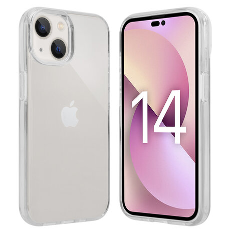 Shieldcase ShieldCase geschikt voor iPhone 14 TPU case (transparant) + ShieldCase screenprotector - beschermglas iPhone bescherming - iPhone case bescherm hoesje + Screenprotector