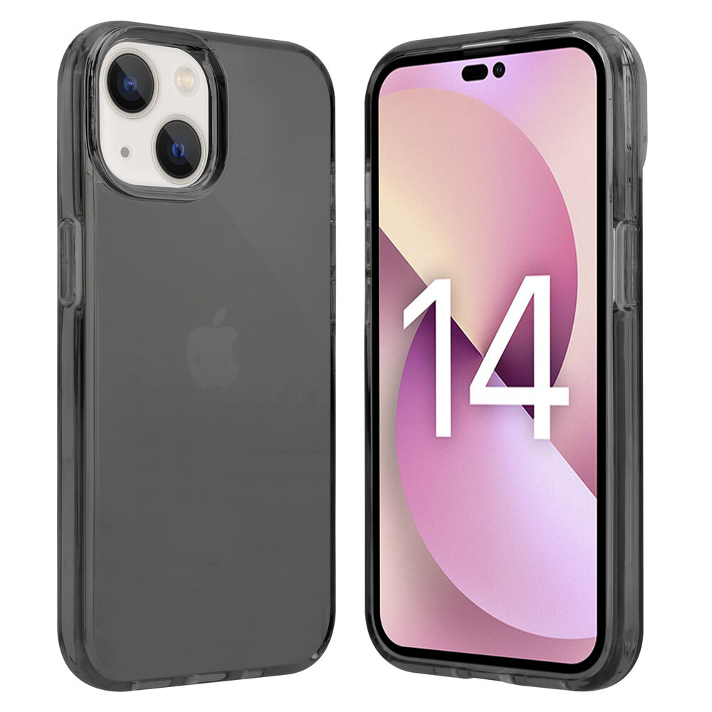 Shieldcase ShieldCase geschikt voor iPhone 14 TPU case (zwart) + ShieldCase screenprotector - beschermglas iPhone bescherming - iPhone case bescherm hoesje + Screenprotector