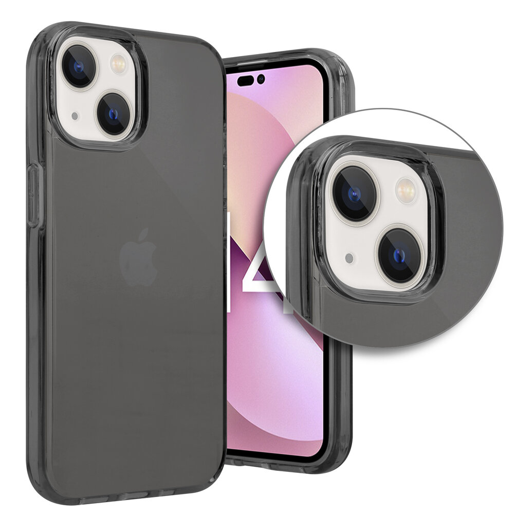 Shieldcase ShieldCase geschikt voor iPhone 14 TPU case (zwart) + ShieldCase screenprotector - beschermglas iPhone bescherming - iPhone case bescherm hoesje + Screenprotector