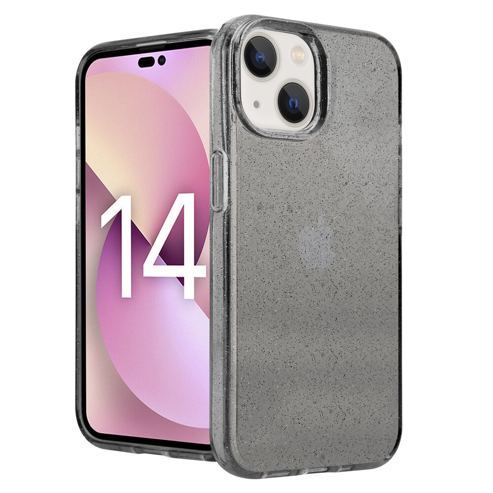 Shieldcase ShieldCase geschikt voor iPhone 14 TPU Glitter case (zwart) + ShieldCase screenprotector - beschermglas iPhone bescherming - iPhone case bescherm hoesje + Screenprotector Shieldcase ShieldCase geschikt voor iPhone 14 TPU Glitter case (zwart) + ShieldCase screenprotector - beschermglas iPhone bescherming - iPhone case bescherm hoesje + Screenprotector