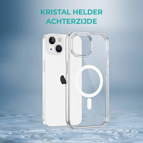 Shieldcase ShieldCase geschikt voor iPhone 14 transparant hoesje Magsafe compatible + ShieldCase screenprotector - beschermglas iPhone bescherming - iPhone case bescherm hoesje + Screenprotector