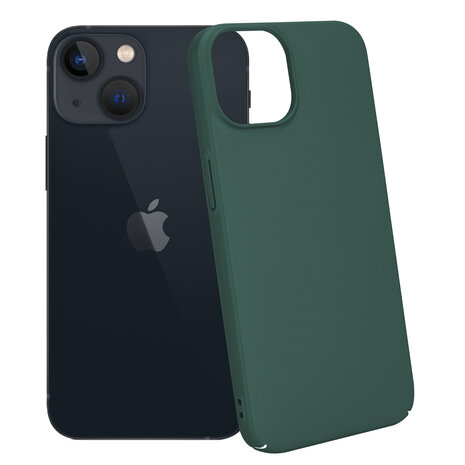 Shieldcase Shieldcase geschikt voor iPhone 14 ultra thin case (groen) + ShieldCase screenprotector - beschermglas iPhone bescherming - iPhone case bescherm hoesje + Screenprotector