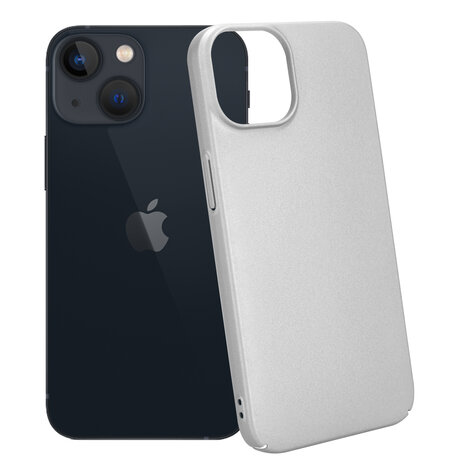 Shieldcase Shieldcase geschikt voor iPhone 14 ultra thin case (zilver) + ShieldCase screenprotector - beschermglas iPhone bescherming - iPhone case bescherm hoesje + Screenprotector