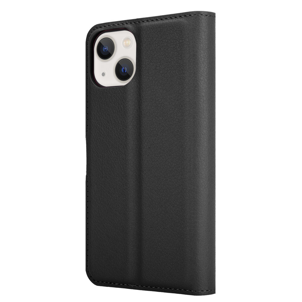 Shieldcase ShieldCase geschikt voor iPhone 14 wallet case (zwart) + ShieldCase screenprotector - beschermglas iPhone bescherming - iPhone case bescherm hoesje + Screenprotector