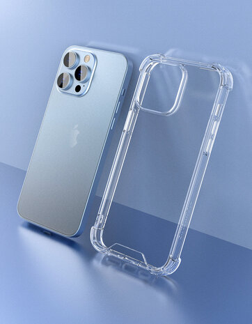 Shieldcase ShieldCase Shock case geschikt voor iPhone 14 Pro (transparant) + ShieldCase screenprotector - beschermglas iPhone bescherming - iPhone case bescherm hoesje + Screenprotector Shieldcase ShieldCase Shock case geschikt voor iPhone 14 Pro (transparant) + ShieldCase screenprotector - beschermglas iPhone bescherming - iPhone case bescherm hoesje + Screenprotector