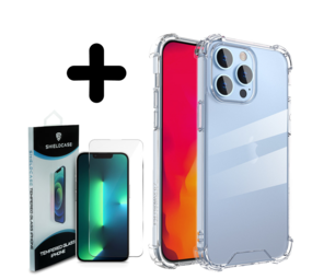 Shieldcase Shock case 14 Pro (transparant) + Screenprotector - Batch 1 (05-2023)