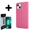 Shieldcase ShieldCase geschikt voor iPhone 14 wallet case (roze) + ShieldCase screenprotector - beschermglas iPhone bescherming - iPhone case bescherm hoesje + Screenprotector Shieldcase ShieldCase geschikt voor iPhone 14 wallet case (roze) + ShieldCase screenprotector - beschermglas iPhone bescherming - iPhone case bescherm hoesje + Screenprotector