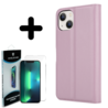 Shieldcase ShieldCase geschikt voor iPhone 14 wallet case (lichtroze) + ShieldCase screenprotector - beschermglas iPhone bescherming - iPhone case bescherm hoesje + Screenprotector Shieldcase ShieldCase geschikt voor iPhone 14 wallet case (lichtroze) + ShieldCase screenprotector - beschermglas iPhone bescherming - iPhone case bescherm hoesje + Screenprotector