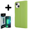 Shieldcase ShieldCase geschikt voor iPhone 14 wallet case (groen) + ShieldCase screenprotector - beschermglas iPhone bescherming - iPhone case bescherm hoesje + Screenprotector Shieldcase ShieldCase geschikt voor iPhone 14 wallet case (groen) + ShieldCase screenprotector - beschermglas iPhone bescherming - iPhone case bescherm hoesje + Screenprotector
