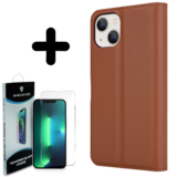 Shieldcase 14 wallet case (bruin)  + Screenprotector - Batch 1 (05-2023)