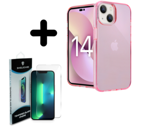 Shieldcase 14 TPU case (roze) + Screenprotector - Batch 1 (05-2023)