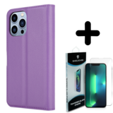 Shieldcase 14 Pro wallet case (paars)  + Screenprotector - Batch 1 (05-2023)