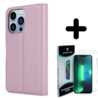 Shieldcase ShieldCase geschikt voor iPhone 14 Pro wallet case (lichtroze) + ShieldCase screenprotector - beschermglas iPhone bescherming - iPhone case bescherm hoesje + Screenprotector Shieldcase ShieldCase geschikt voor iPhone 14 Pro wallet case (lichtroze) + ShieldCase screenprotector - beschermglas iPhone bescherming - iPhone case bescherm hoesje + Screenprotector