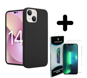 Shieldcase 14 silicone case (zwart) + Screenprotector - Batch 1 (05-2023)