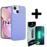 Shieldcase 14 silicone case (paars) + Screenprotector - Batch 1 (05-2023)