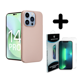 Shieldcase 14 Pro ultra thin case (rosÃƒÂ© goud) + Screenprotector - Batch 1 (05-2023)