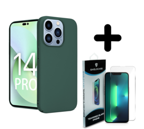 Shieldcase 14 Pro ultra thin case (groen) + Screenprotector - Batch 1 (05-2023)