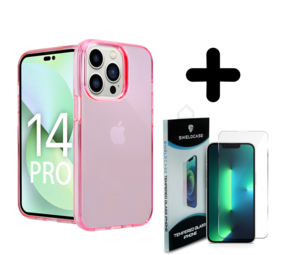 Shieldcase 14 Pro TPU case (roze) + Screenprotector - Batch 1 (05-2023)