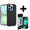 Shieldcase ShieldCase geschikt voor iPhone 14 Pro silicone case (zwart) + ShieldCase screenprotector - beschermglas iPhone bescherming - iPhone case bescherm hoesje + Screenprotector Shieldcase ShieldCase geschikt voor iPhone 14 Pro silicone case (zwart) + ShieldCase screenprotector - beschermglas iPhone bescherming - iPhone case bescherm hoesje + Screenprotector