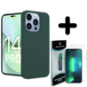 Shieldcase ShieldCase geschikt voor iPhone 14 Pro silicone case (donkergroen) + ShieldCase screenprotector - beschermglas iPhone bescherming - iPhone case bescherm hoesje + Screenprotector Shieldcase ShieldCase geschikt voor iPhone 14 Pro silicone case (donkergroen) + ShieldCase screenprotector - beschermglas iPhone bescherming - iPhone case bescherm hoesje + Screenprotector