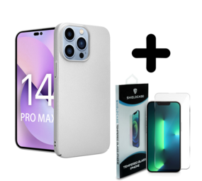 Shieldcase 14 Pro Max ultra thin case (zilver) + Screenprotector - Batch 1 (05-2023)